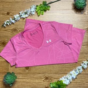 Pink Under Armour Workout Top